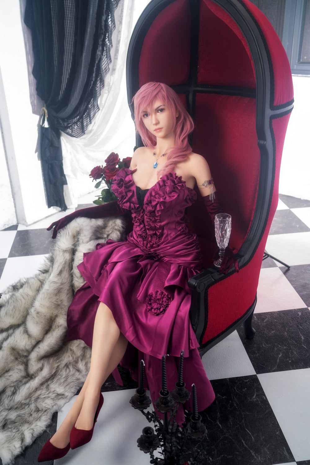 Lightning Seksa lelle (Game Lady 171cm G-Cup Nr.19 silikons)