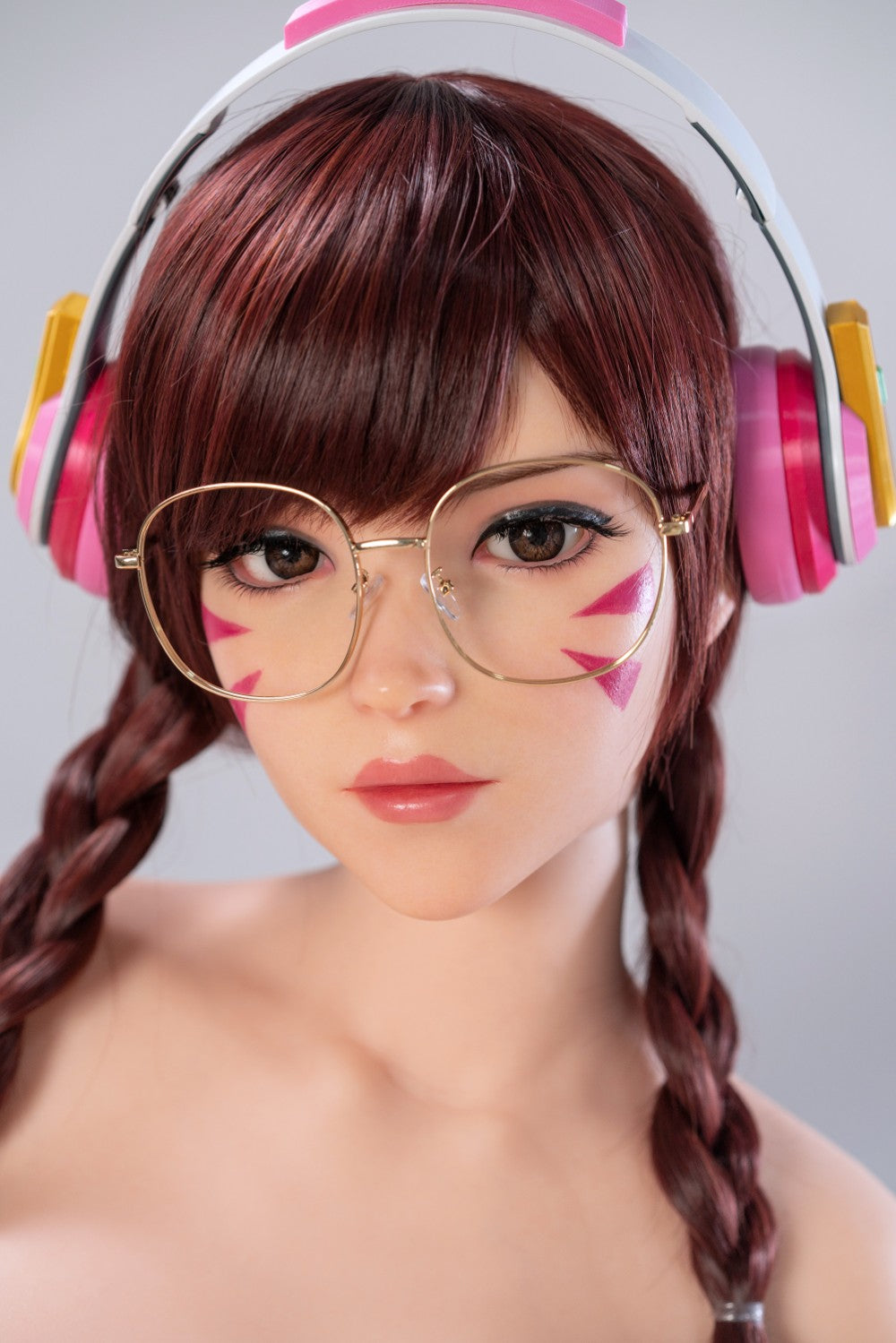 D.Va Hana Dziesmas seksa lelle (Game Lady 166cm E-Cup Nr.23 silikons)