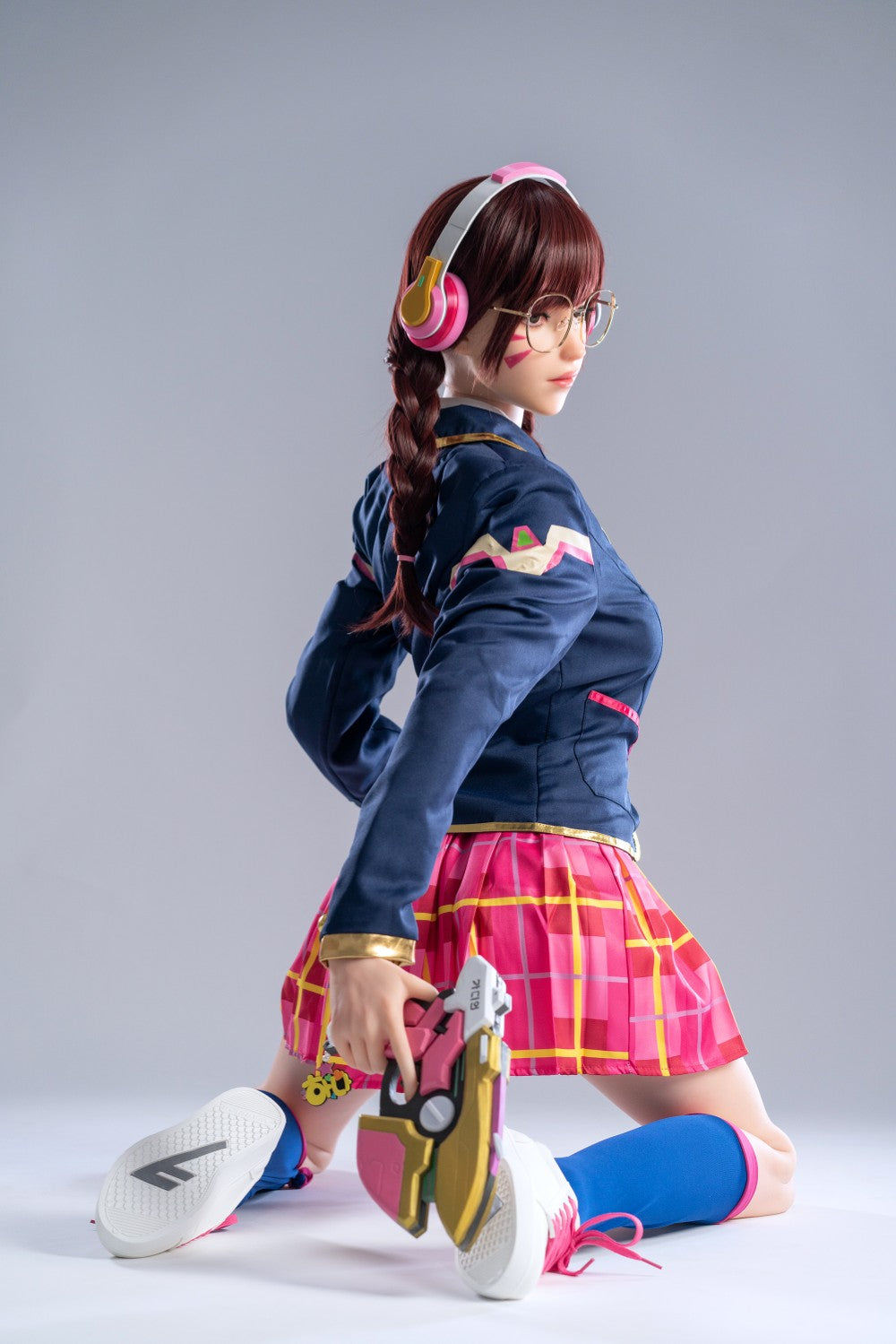 D.Va Hana Dziesmas seksa lelle (Game Lady 166cm E-Cup Nr.23 silikons)