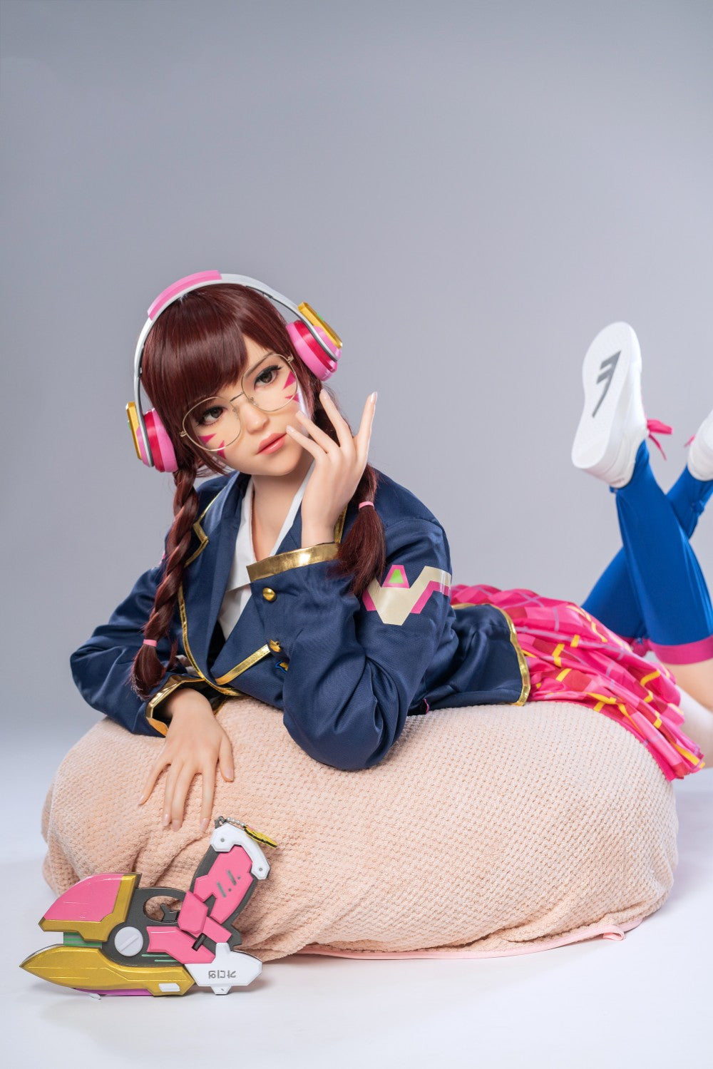 D.Va Hana Dziesmas seksa lelle (Game Lady 166cm E-Cup Nr.23 silikons)