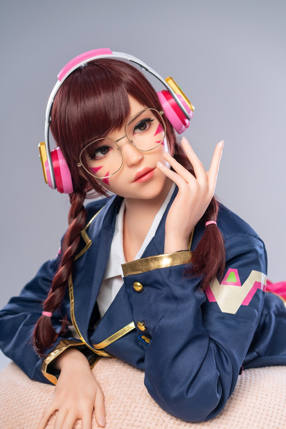 D.Va Hana Dziesmas seksa lelle (Game Lady 166cm E-Cup Nr.23 silikons)
