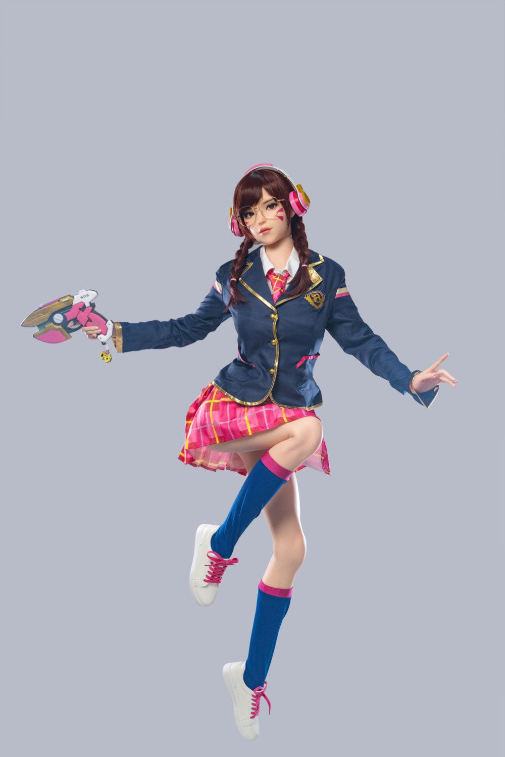 D.Va Hana Dziesmas seksa lelle (Game Lady 166cm E-Cup Nr.23 silikons)