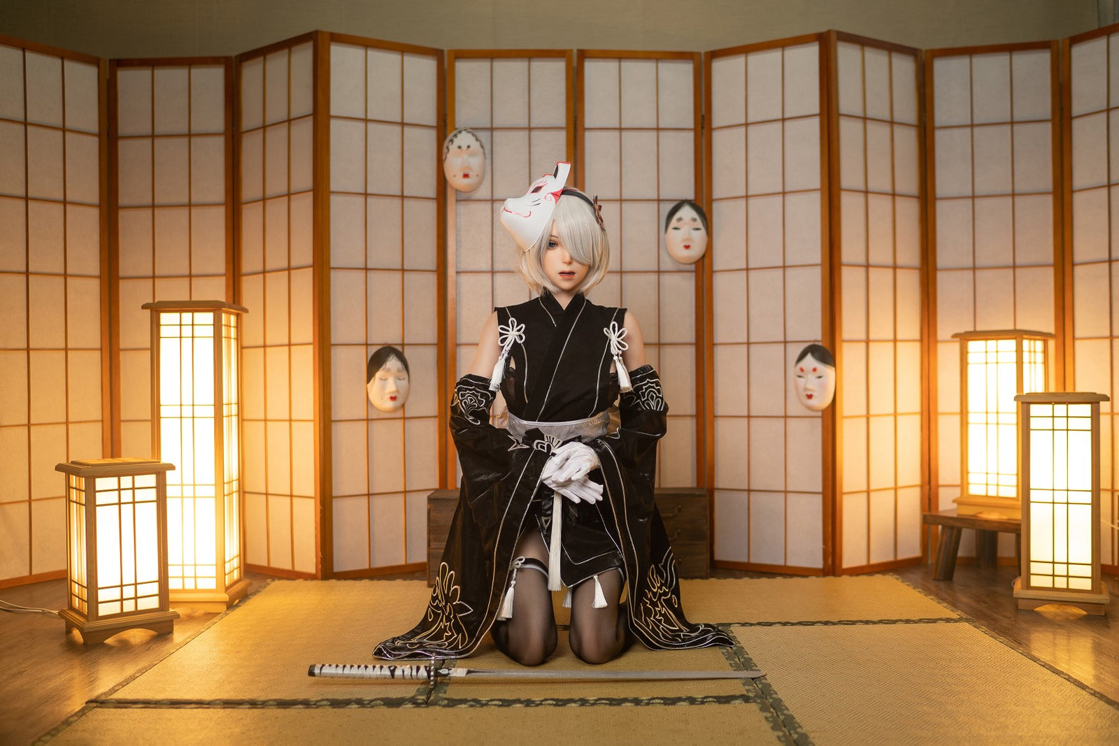 Seksa lelle Yorha 2B (Game Lady 171 cm E-Cup Nr. 24 silikona)