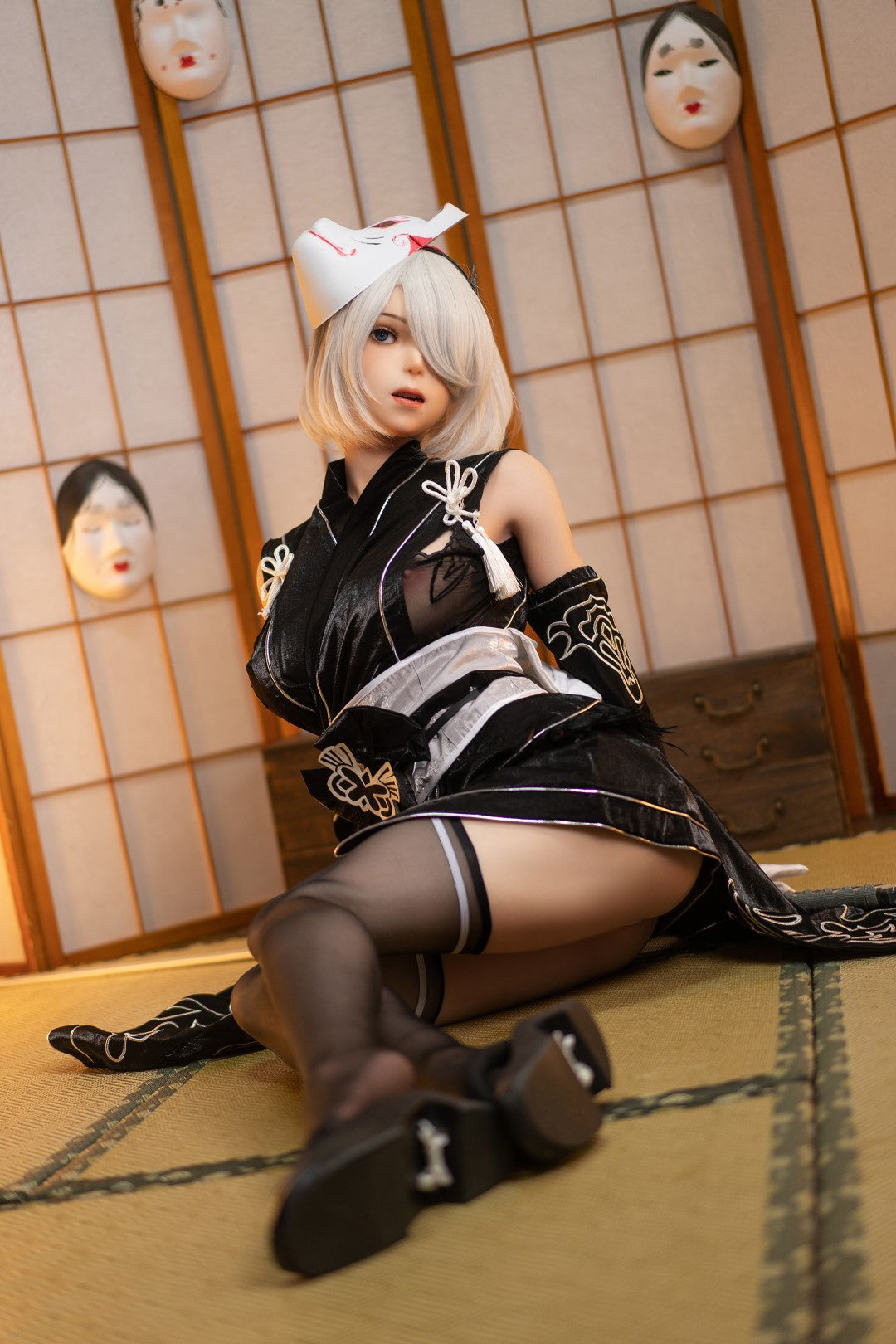 Seksa lelle Yorha 2B (Game Lady 171 cm E-Cup Nr. 24 silikona)