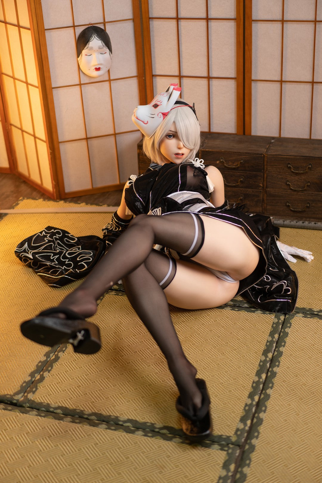 Seksa lelle Yorha 2B (Game Lady 171 cm E-Cup Nr. 24 silikona)