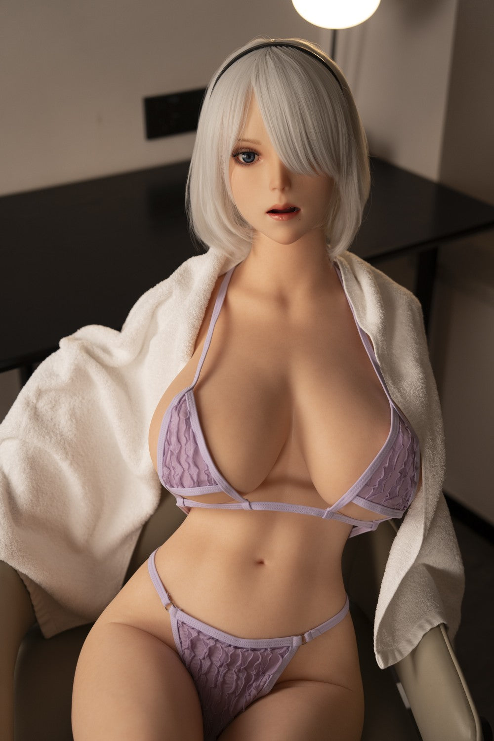 Seksa lelle Yorha 2B Torso (Game Lady 110 cm G-Cup Nr. 24 silikons)
