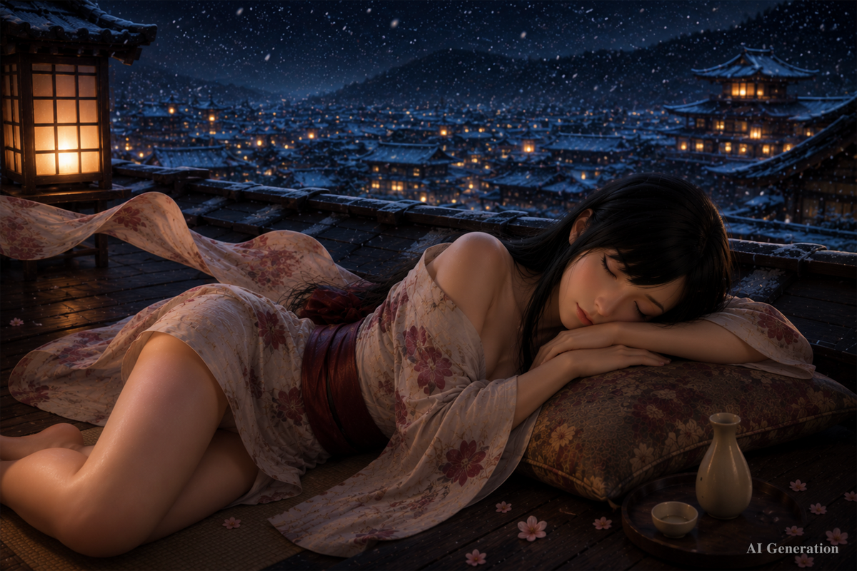 Tifa Sleeping Sex Doll (Game Lady 167cm D-Cup Nr.45 silikona)