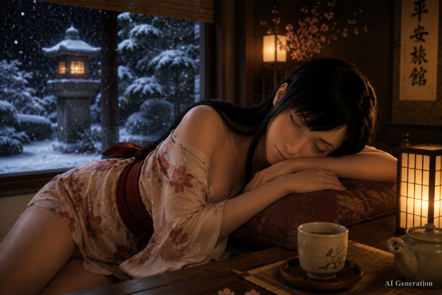 Tifa Sleeping Sex Doll (Game Lady 167cm D-Cup Nr.45 silikona)