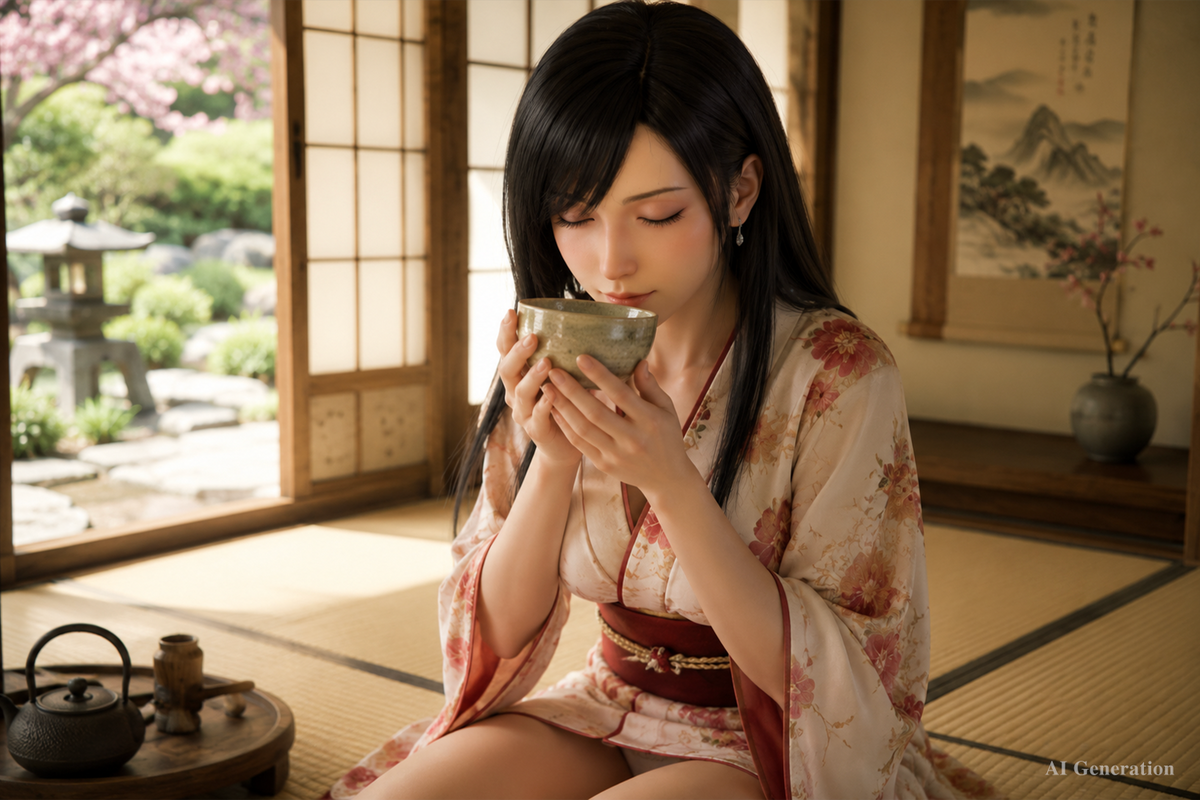 Tifa Sleeping Sex Doll (Game Lady 167cm D-Cup Nr.45 silikona)