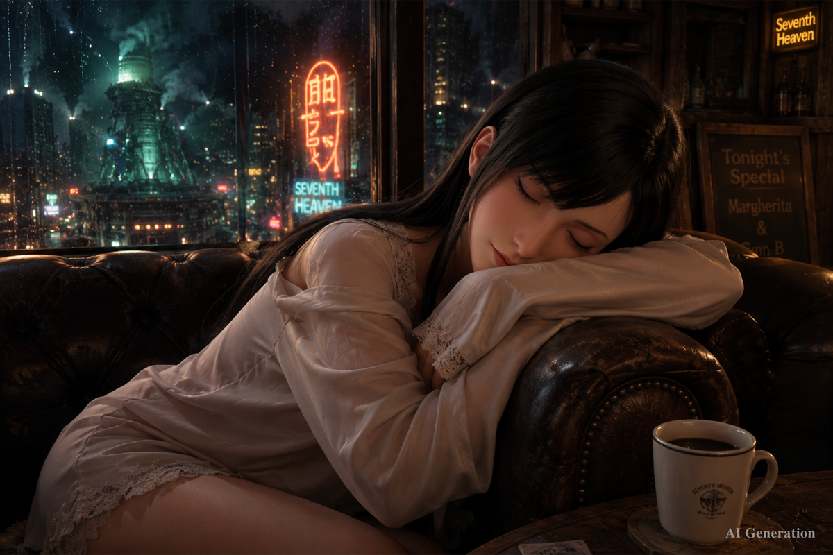Tifa Sleeping Sex Doll (Game Lady 167cm D-Cup Nr.45 silikona)