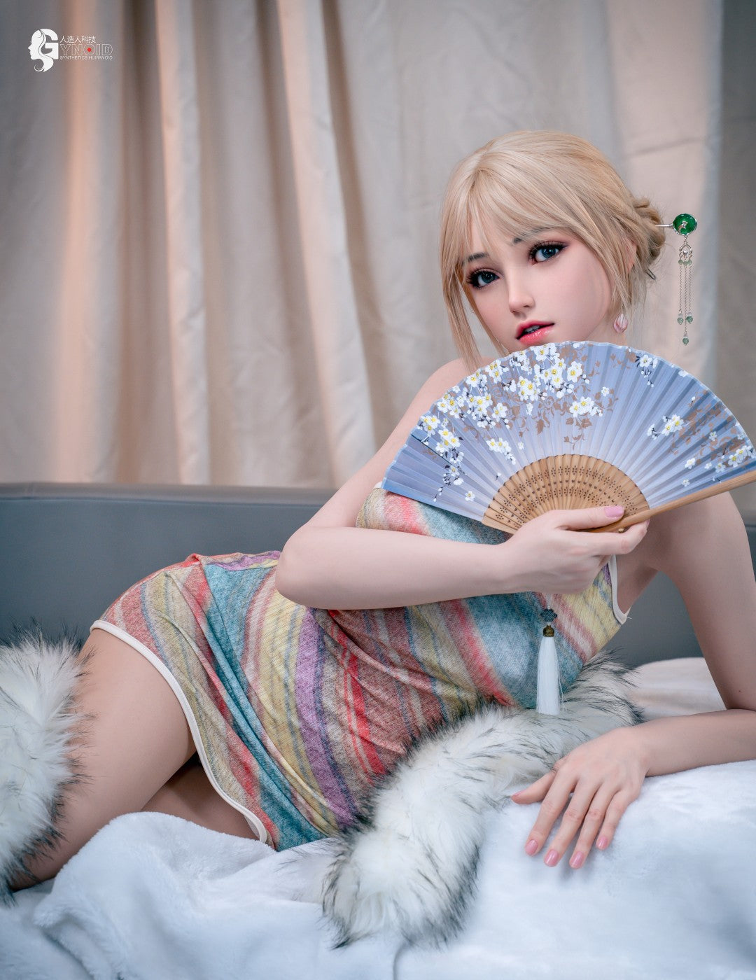 Elīna modele 24 seksa lelle (Gynoid Doll 156 cm D-Cup silikona)