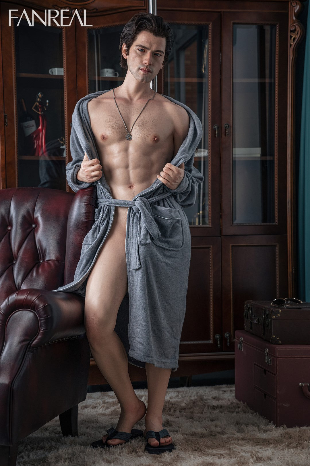 Kārters vīriešu dzimuma lelle (FanReal Doll 173cm Silikona)