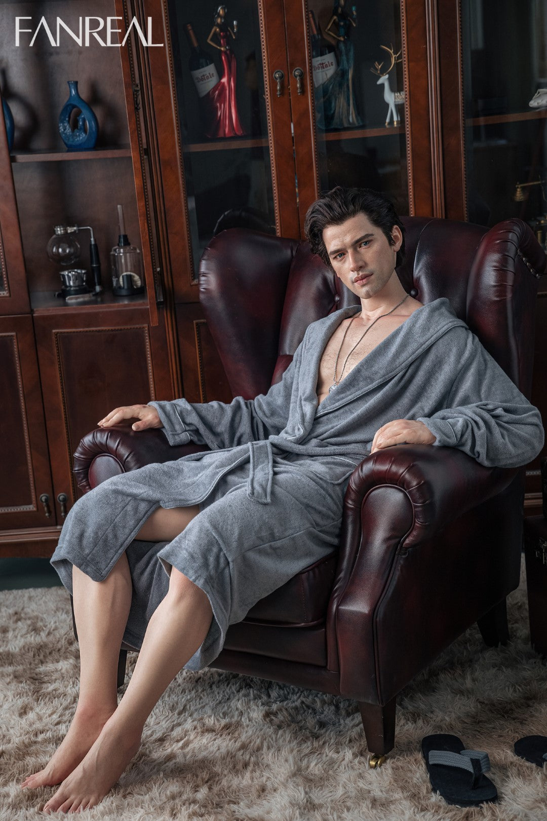 Kārters vīriešu dzimuma lelle (FanReal Doll 173cm Silikona)