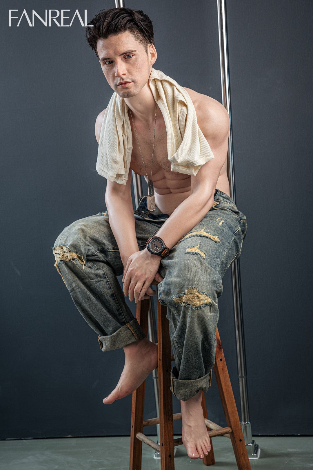 Henrija vīriešu dzimuma lelle (FanReal Doll 173cm Silikona)
