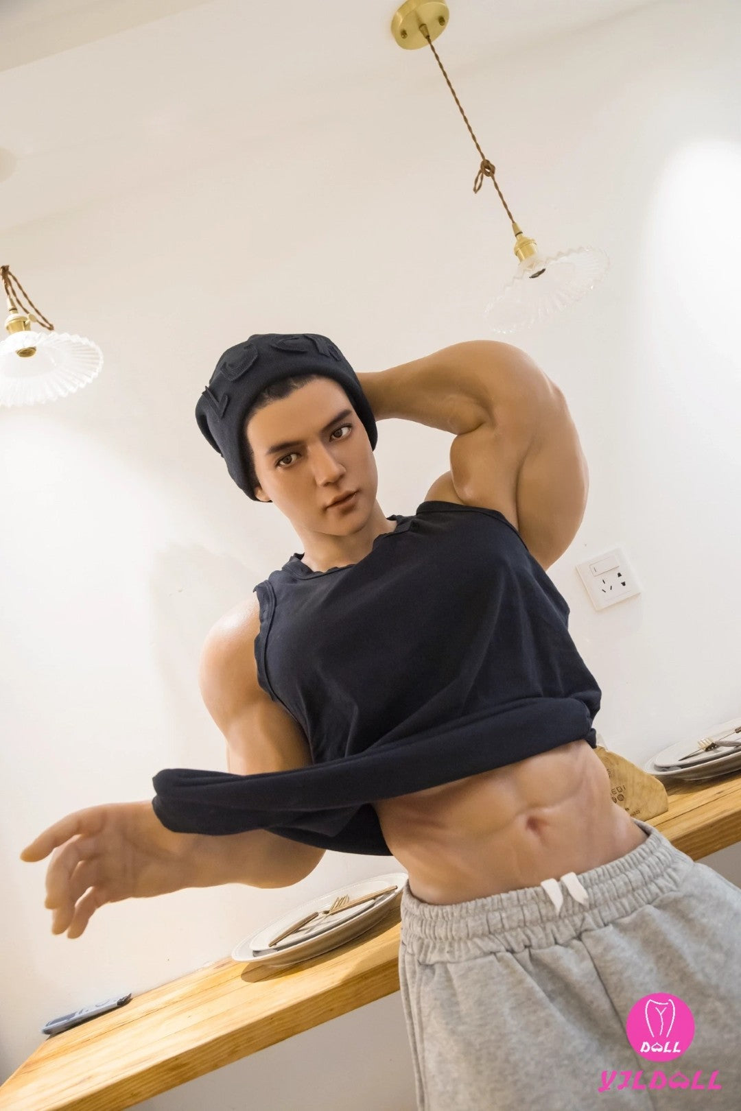 Ričards vīriešu dzimuma lelle (YJL Doll 180 cm MD012 silikons)