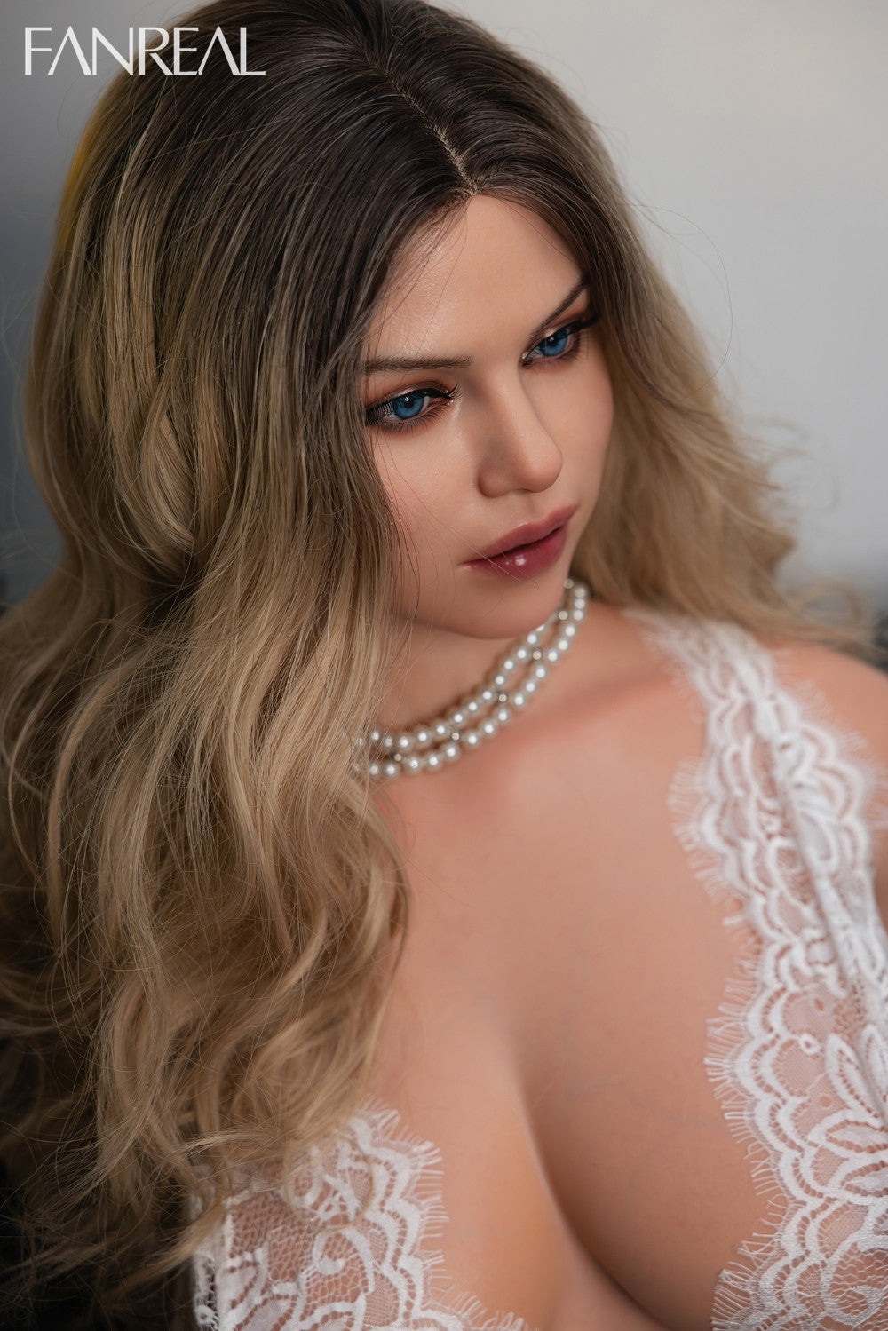 Carlee Torso Sex Doll (FanReal Doll 95 cm G-kausa silikons)