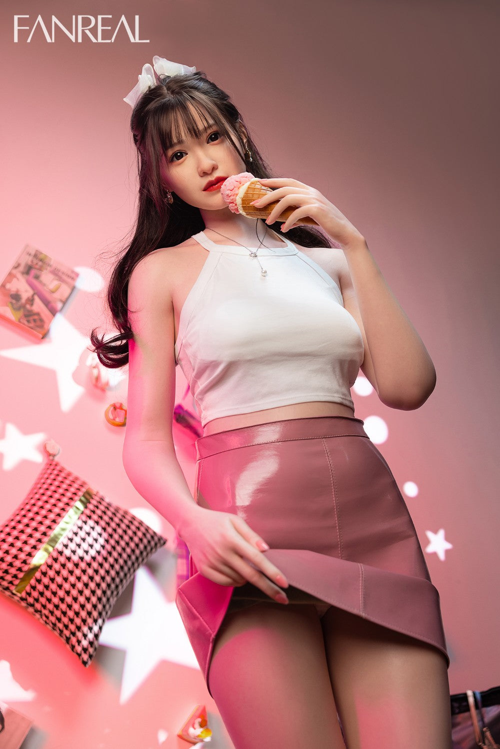Džosija seksa lelle (FanReal Doll 163 cm C-kausa silikons)