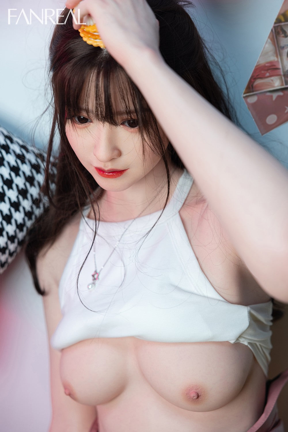 Džosija seksa lelle (FanReal Doll 163 cm C-kausa silikons)