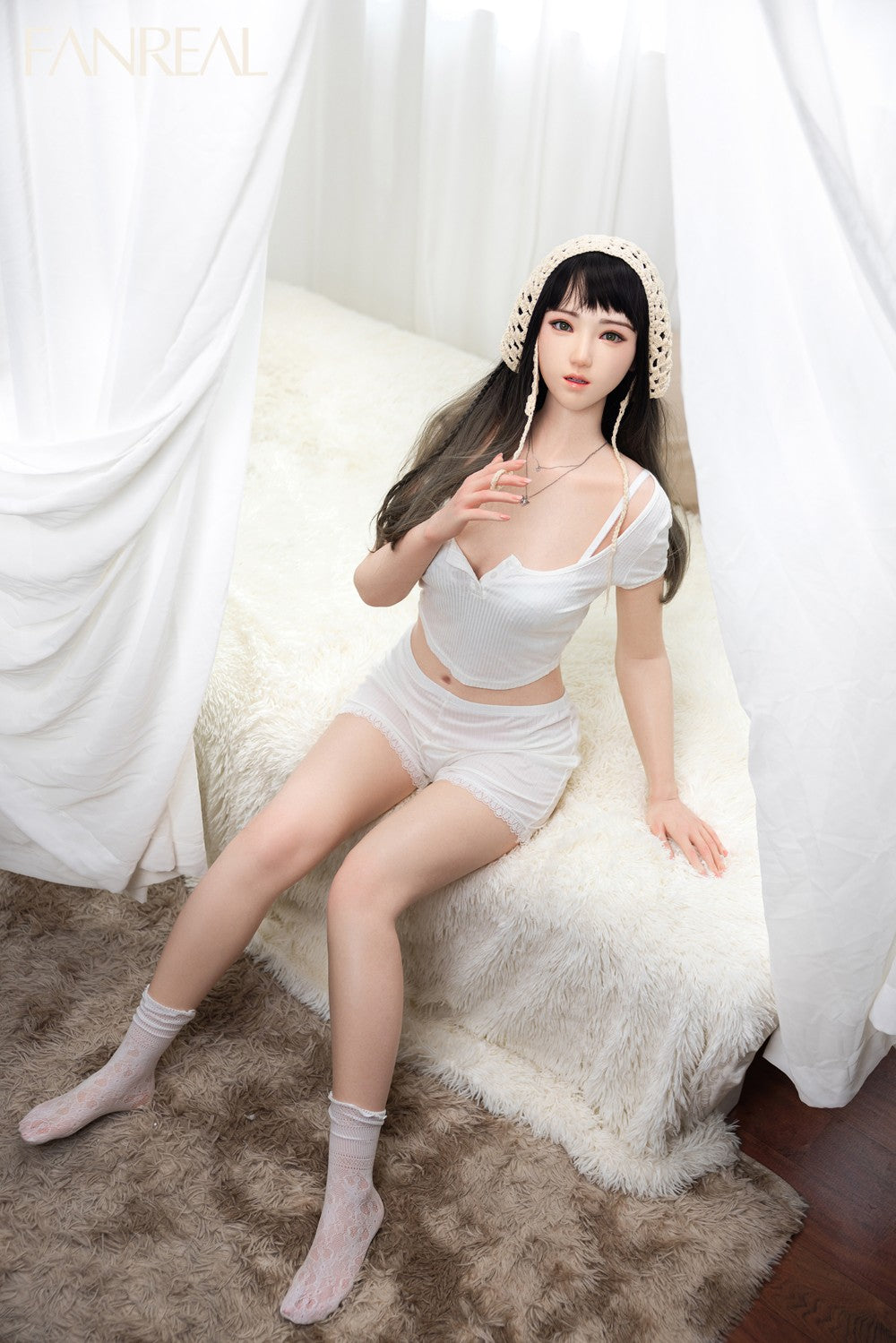 Dzja seksa lelle (FanReal Doll 158cm B kauss silikona)