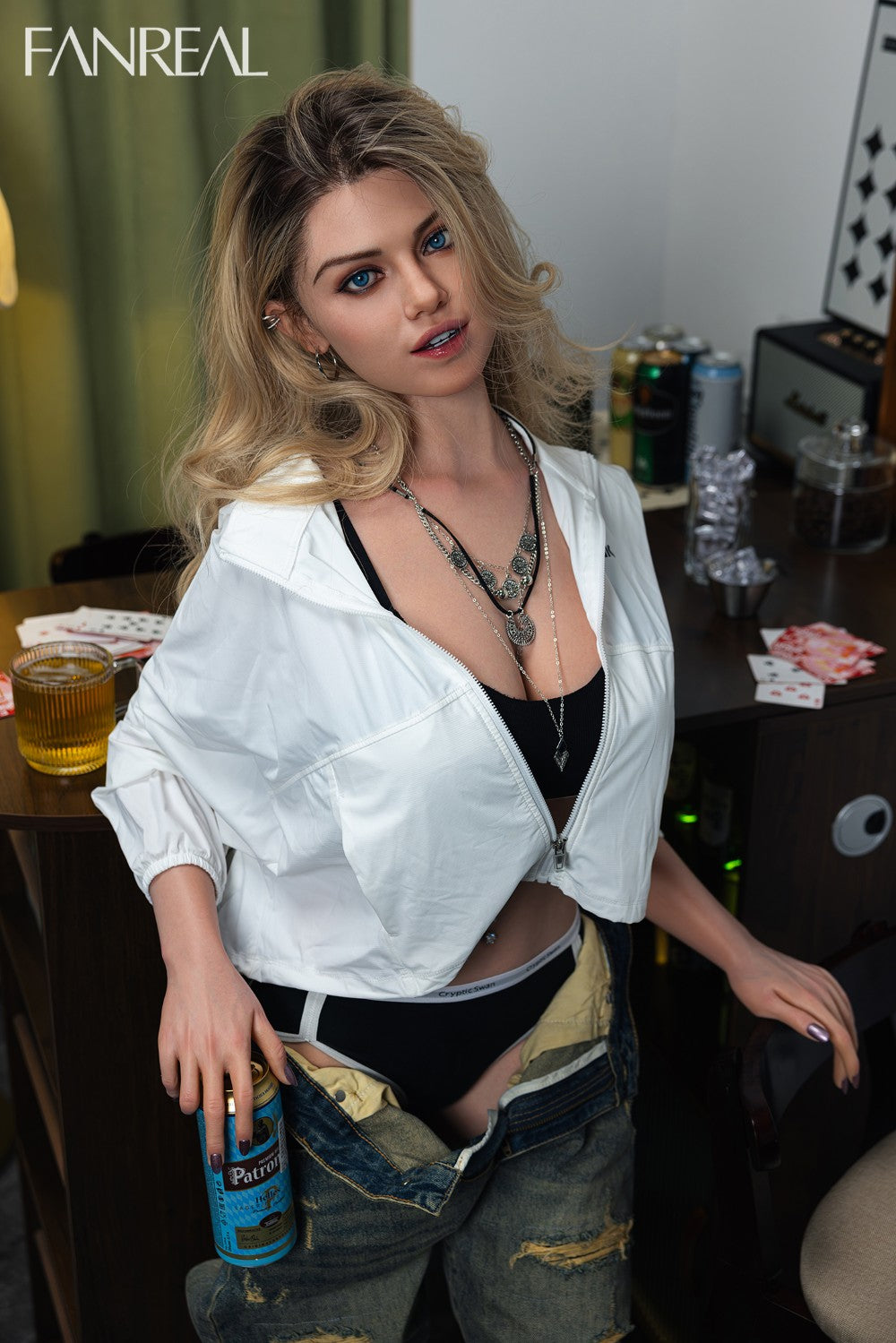 Marija seksa lelle (FanReal Doll 168cm F kauss silikona) EXPRESS