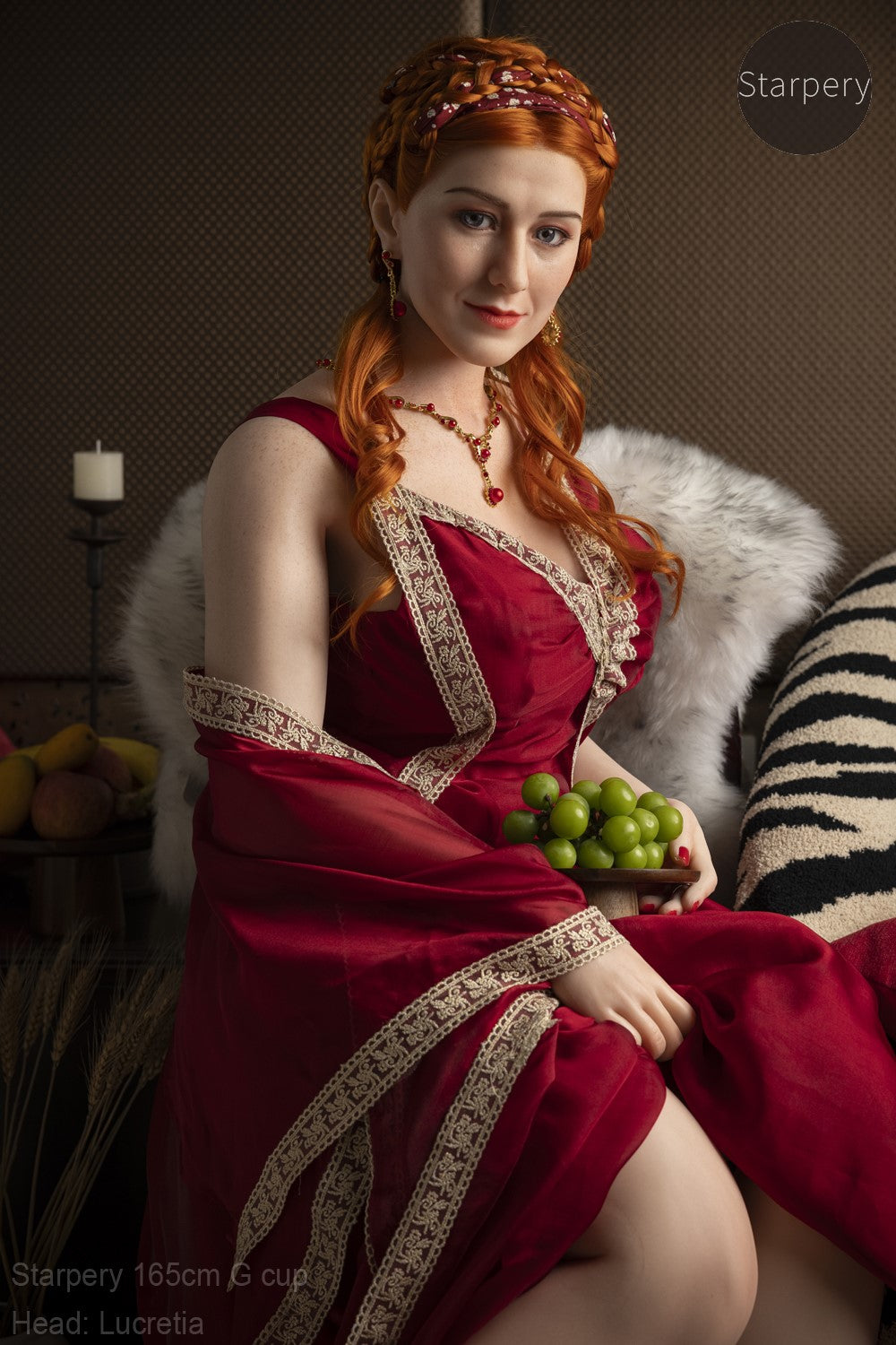 Seksa lelle Lukrēcija (Starpery 165 cm G-kauss TPE + silikons)