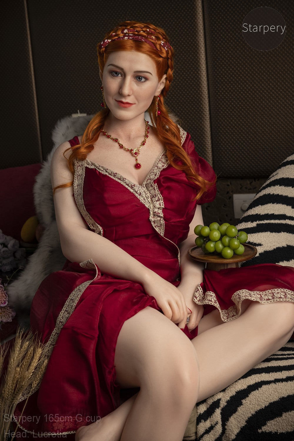 Seksa lelle Lukrēcija (Starpery 165 cm G-kauss TPE + silikons)