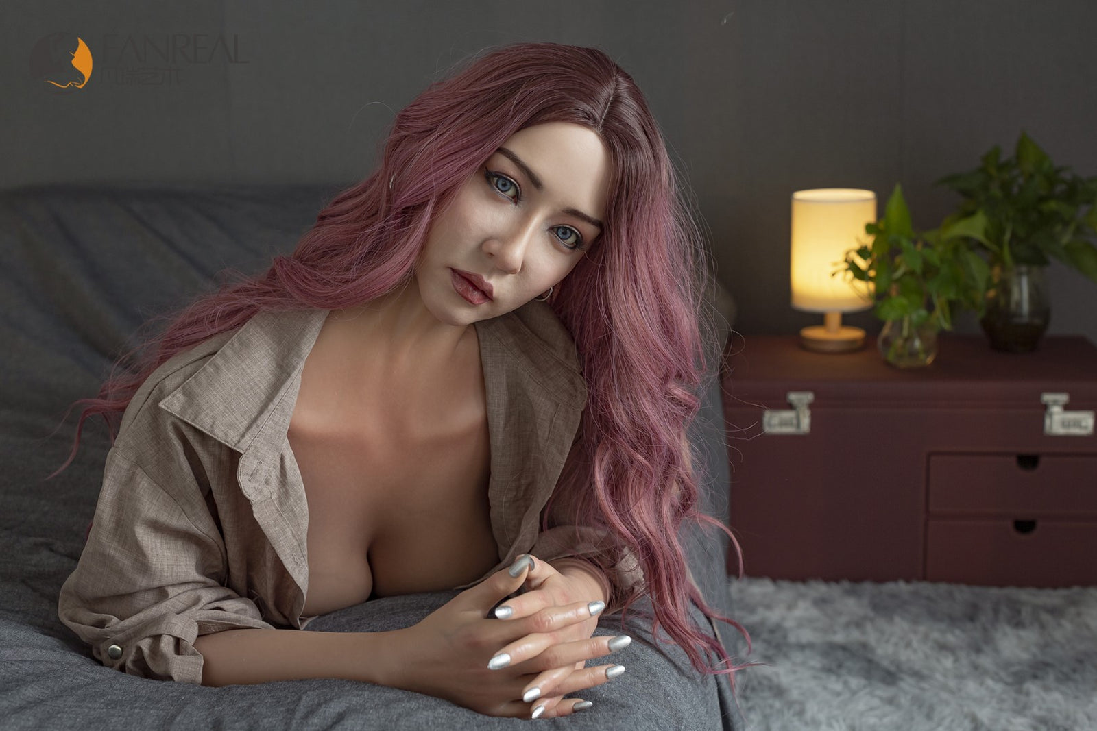 Seksa lelle Eva (FanReal Doll 165 cm D veida kauss, silikons)