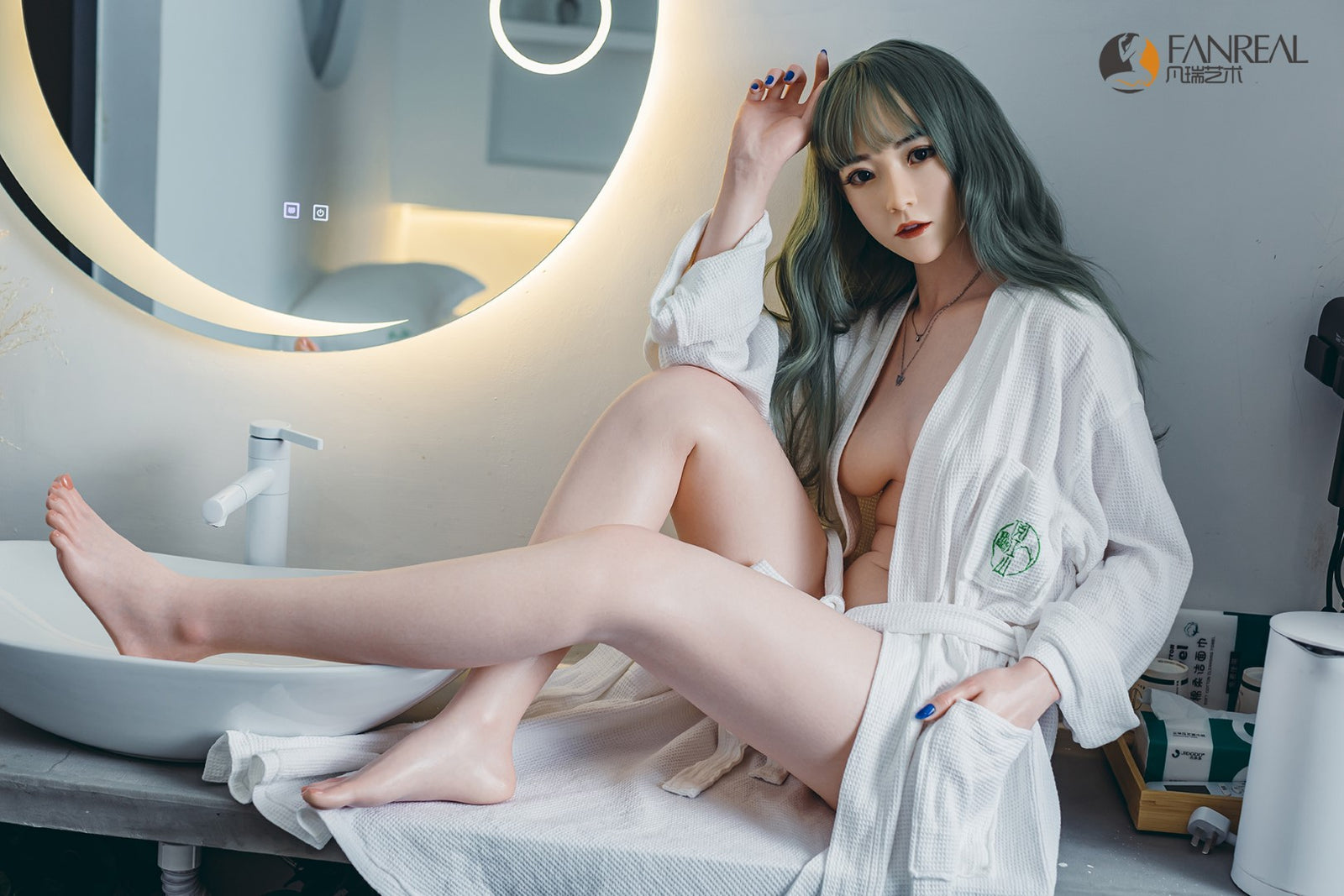Cjaņa seksa lelle (FanReal Doll 158cm B kauss silikona)