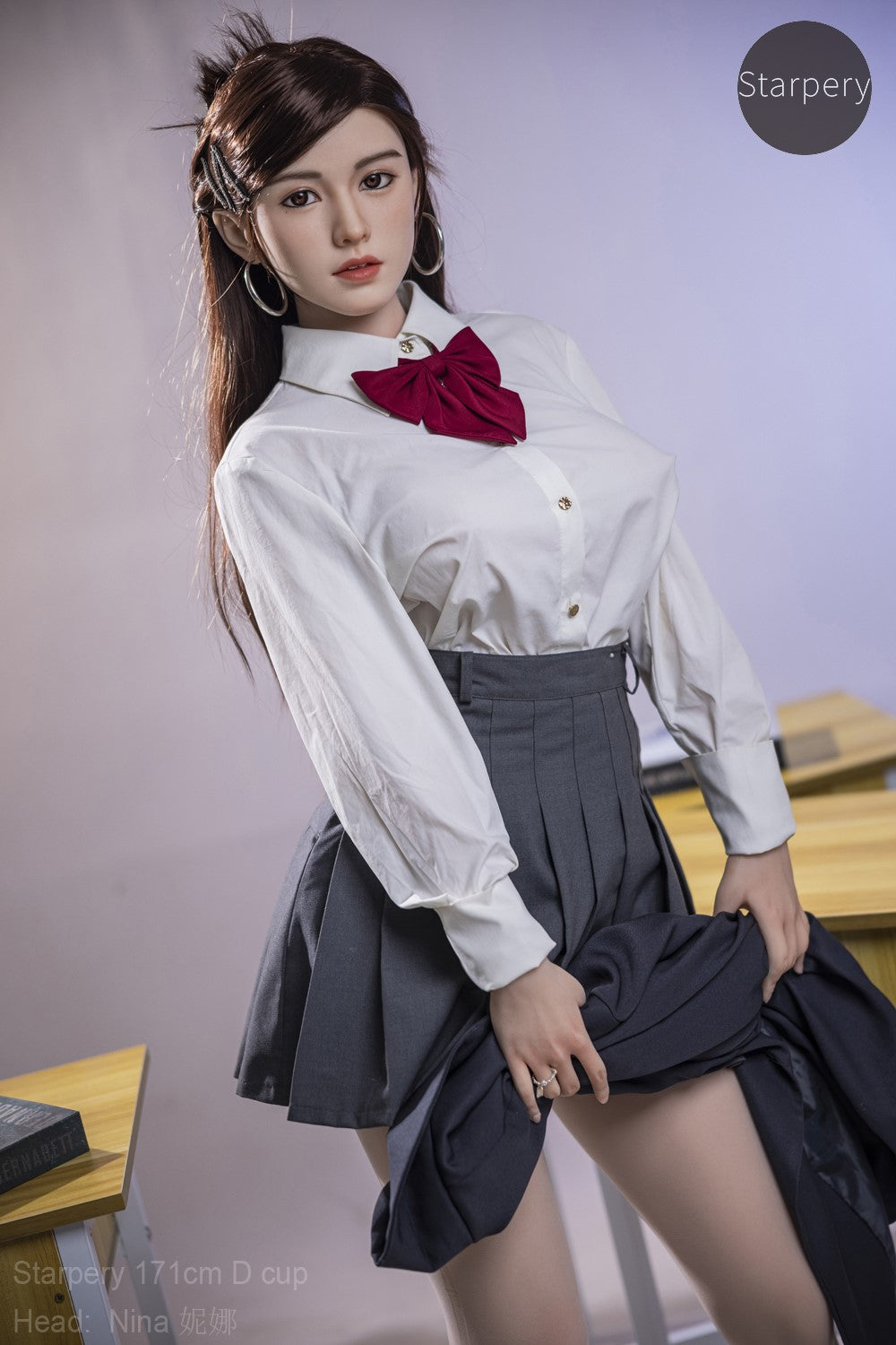 Ņina seksa lelle (Starpery 171 cm D-kauss TPE + silikons)