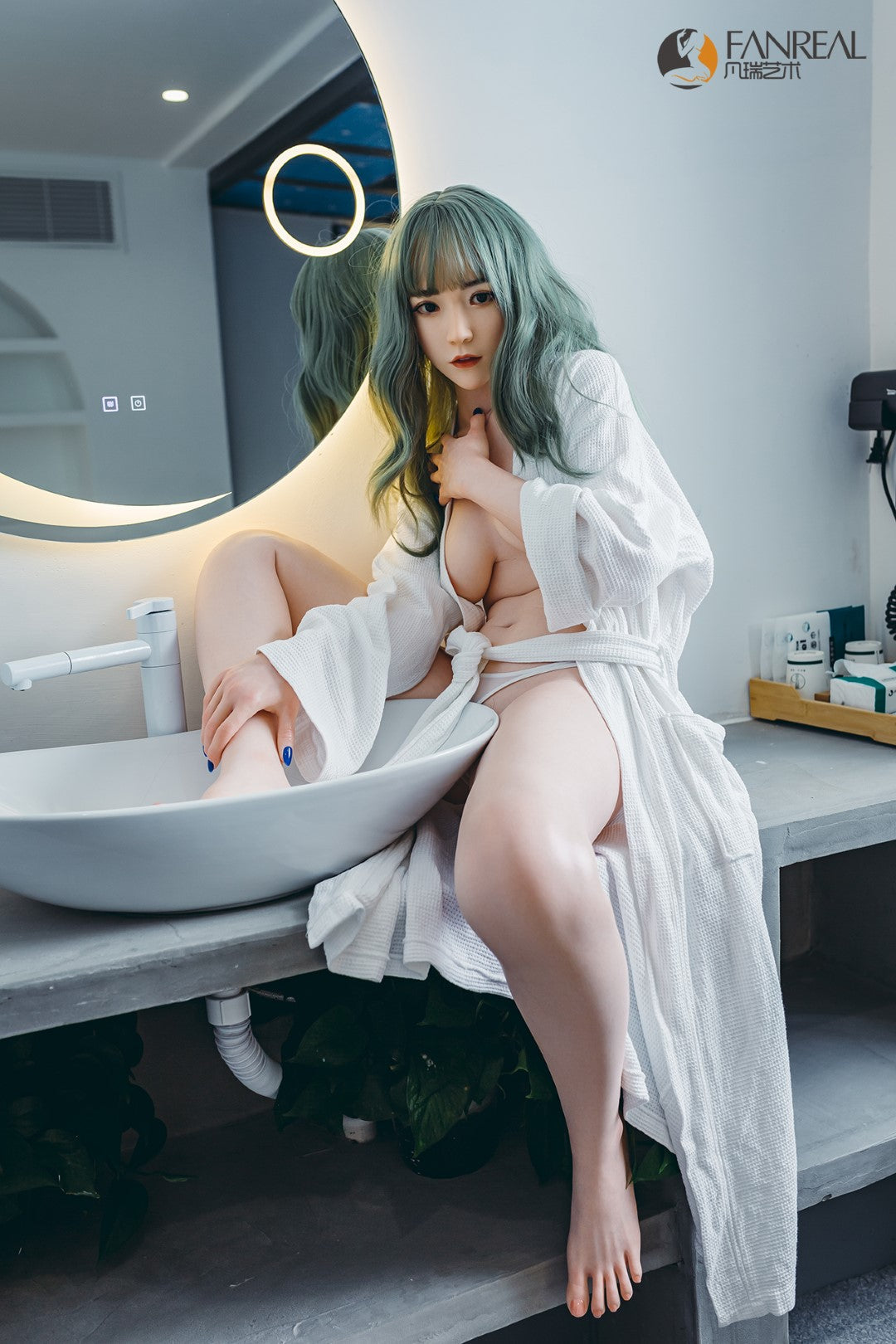 Cjaņa seksa lelle (FanReal Doll 158cm B kauss silikona)