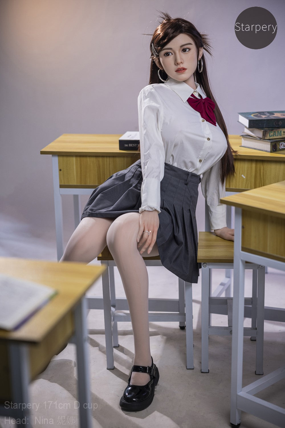 Ņina seksa lelle (Starpery 171 cm D-kauss TPE + silikons)