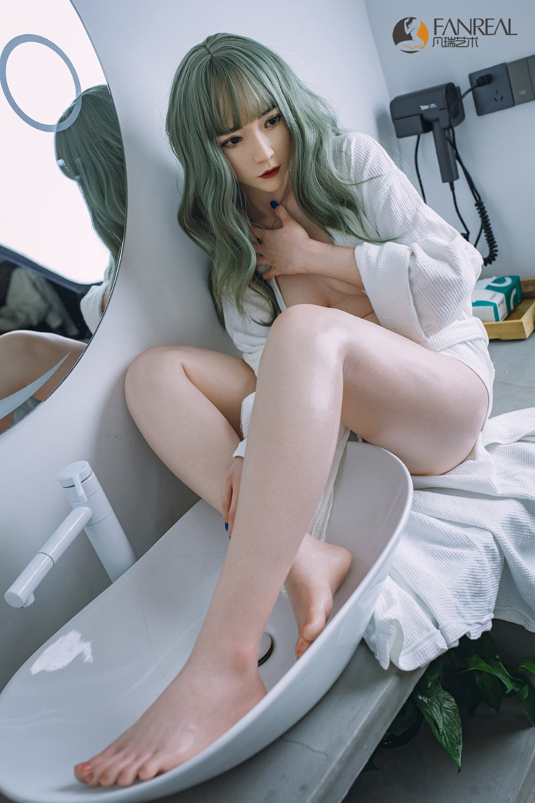 Cjaņa seksa lelle (FanReal Doll 158cm B kauss silikona)