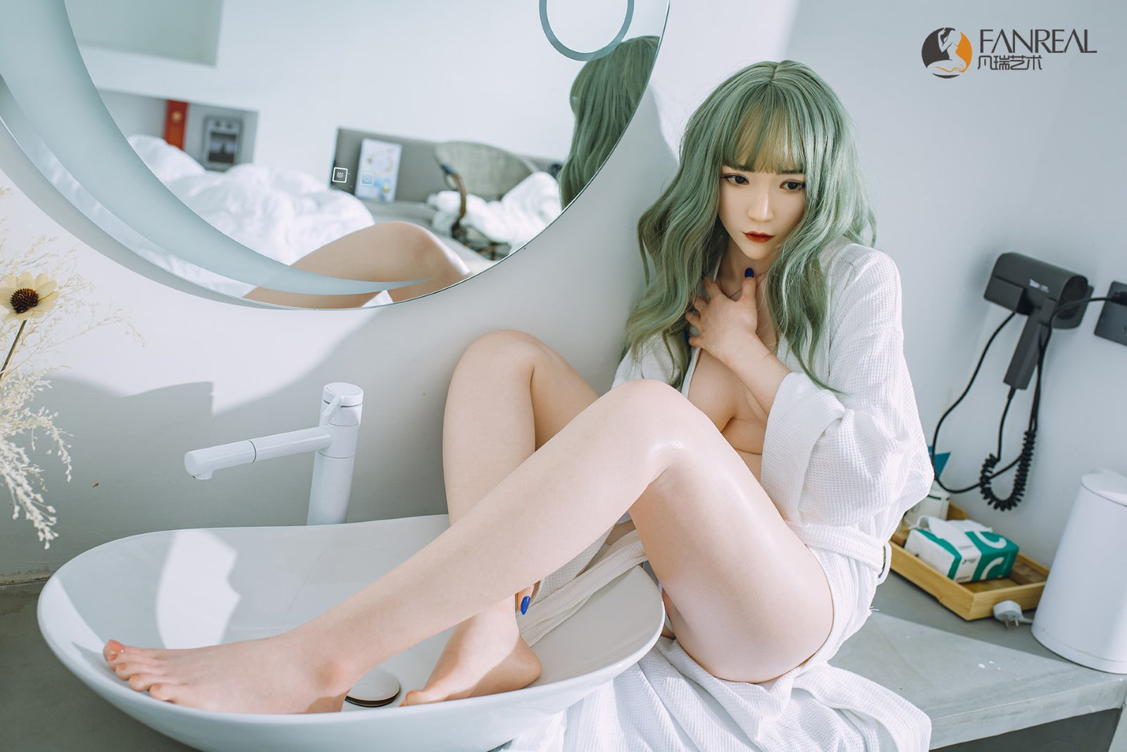 Cjaņa seksa lelle (FanReal Doll 158cm B kauss silikona)