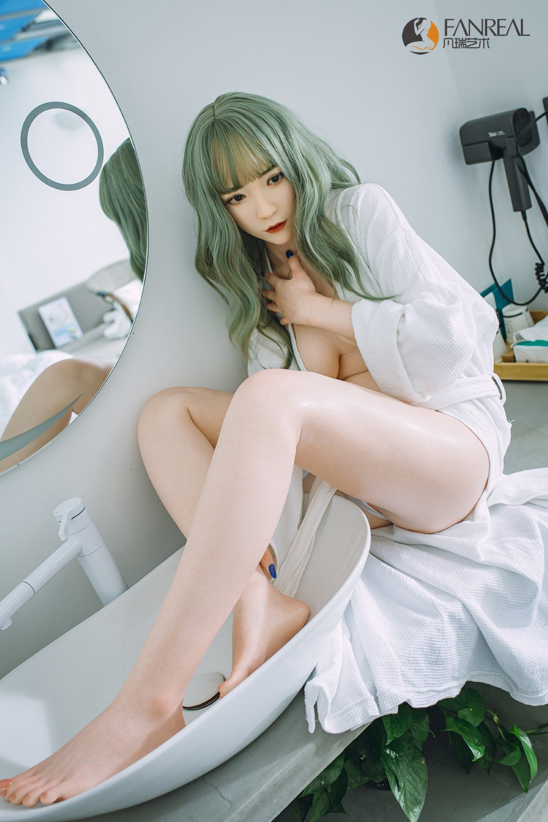 Cjaņa seksa lelle (FanReal Doll 158cm B kauss silikona)