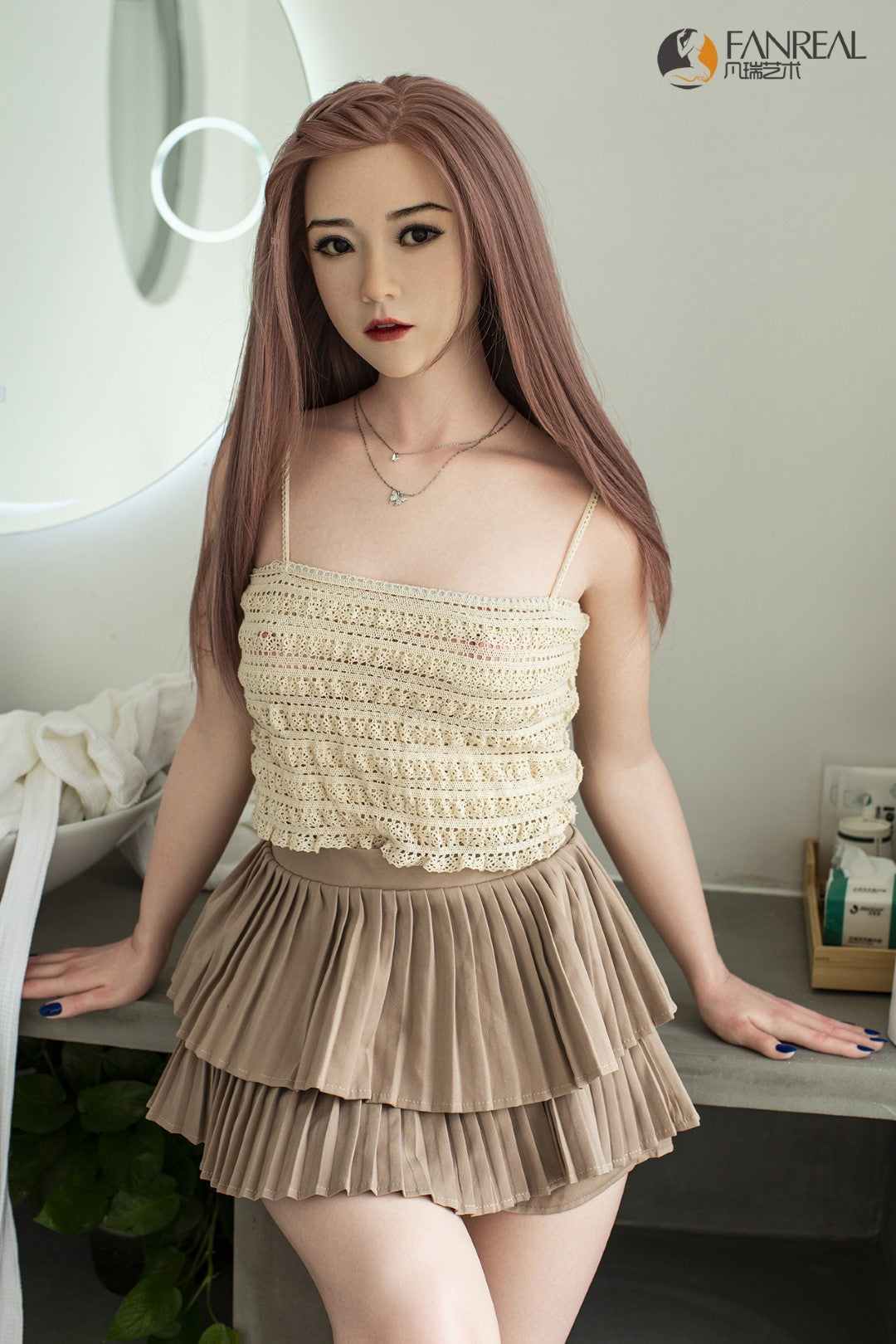 Cjaņa seksa lelle (FanReal Doll 158cm B kauss silikona)