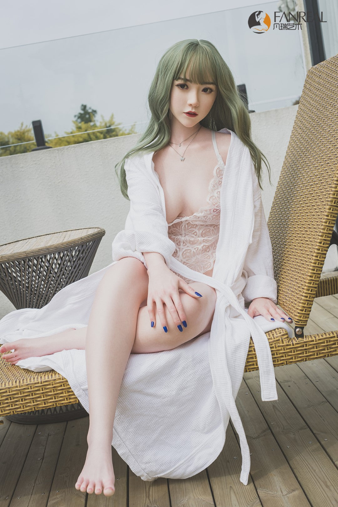 Cjaņa seksa lelle (FanReal Doll 158cm B kauss silikona)