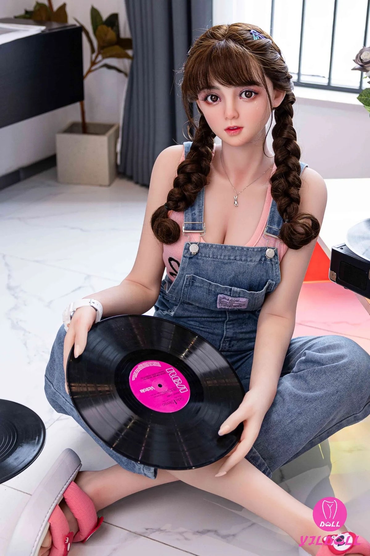 Leinija seksa lelle (YJL Doll 148 cm D-Cup #381 TPE+Silikona)