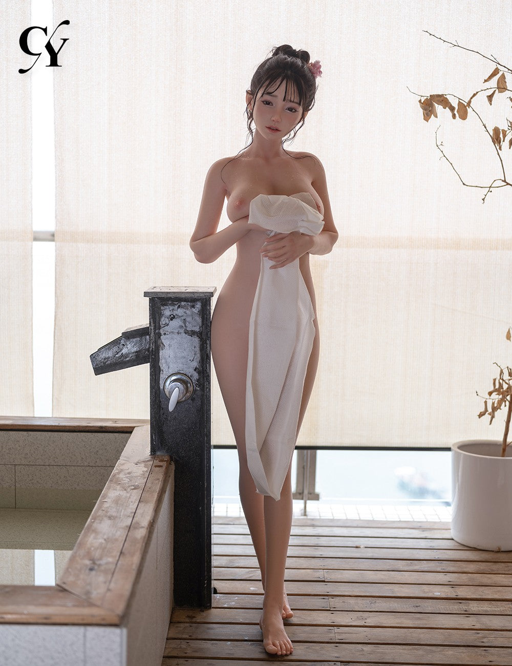 Seksa lelle Noa (TOP CYDOLL 157 cm D-kauss TPE + silikons)