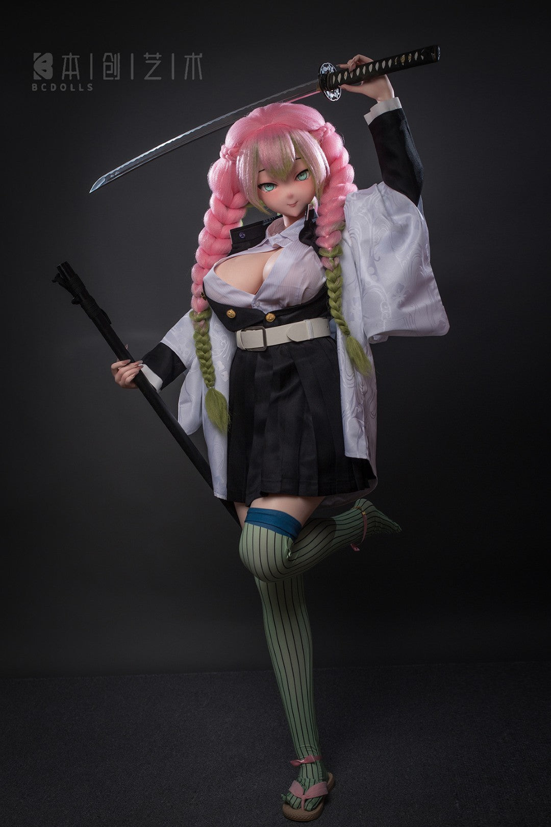 Seksa lelle Mitsuri Kanroji (BC-Doll 155 cm J-Cup #O03 silikons)