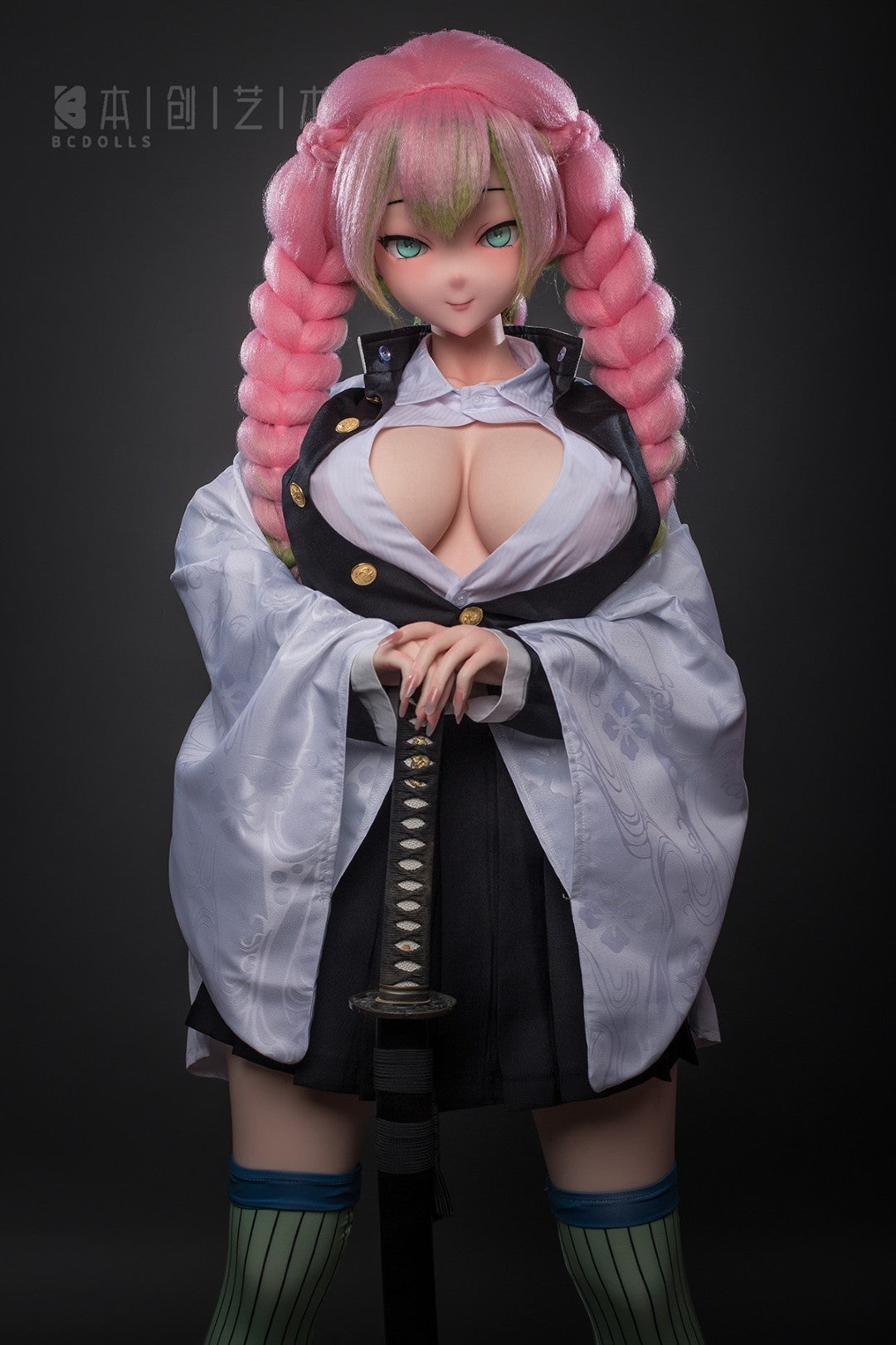 Seksa lelle Mitsuri Kanroji (BC-Doll 155 cm J-Cup #O03 silikons)
