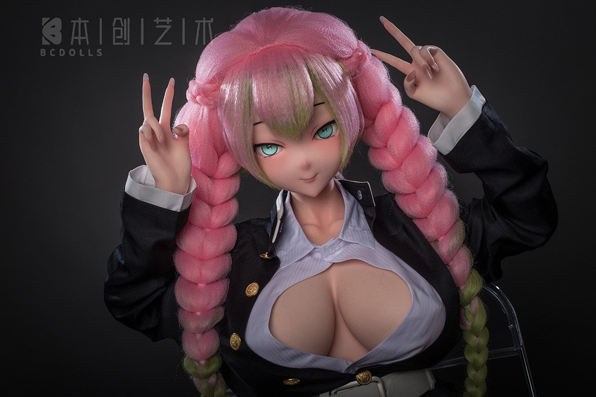 Seksa lelle Mitsuri Kanroji (BC-Doll 155 cm J-Cup #O03 silikons)