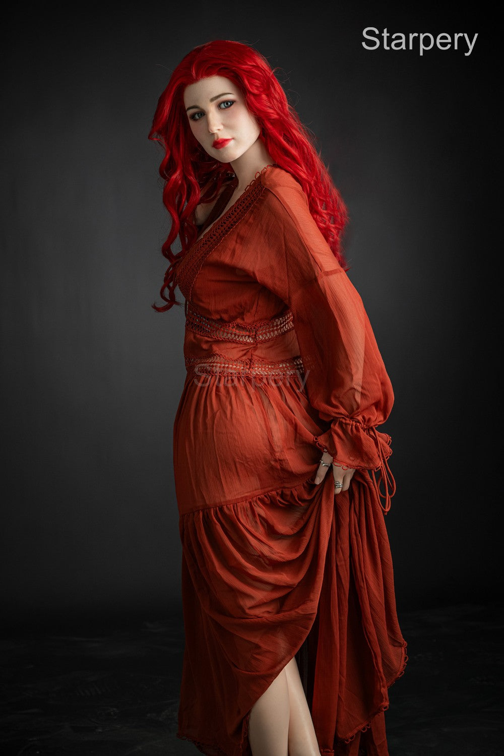 Seksa lelle Eva (Starpery 171 cm D-kauss TPE + silikons)