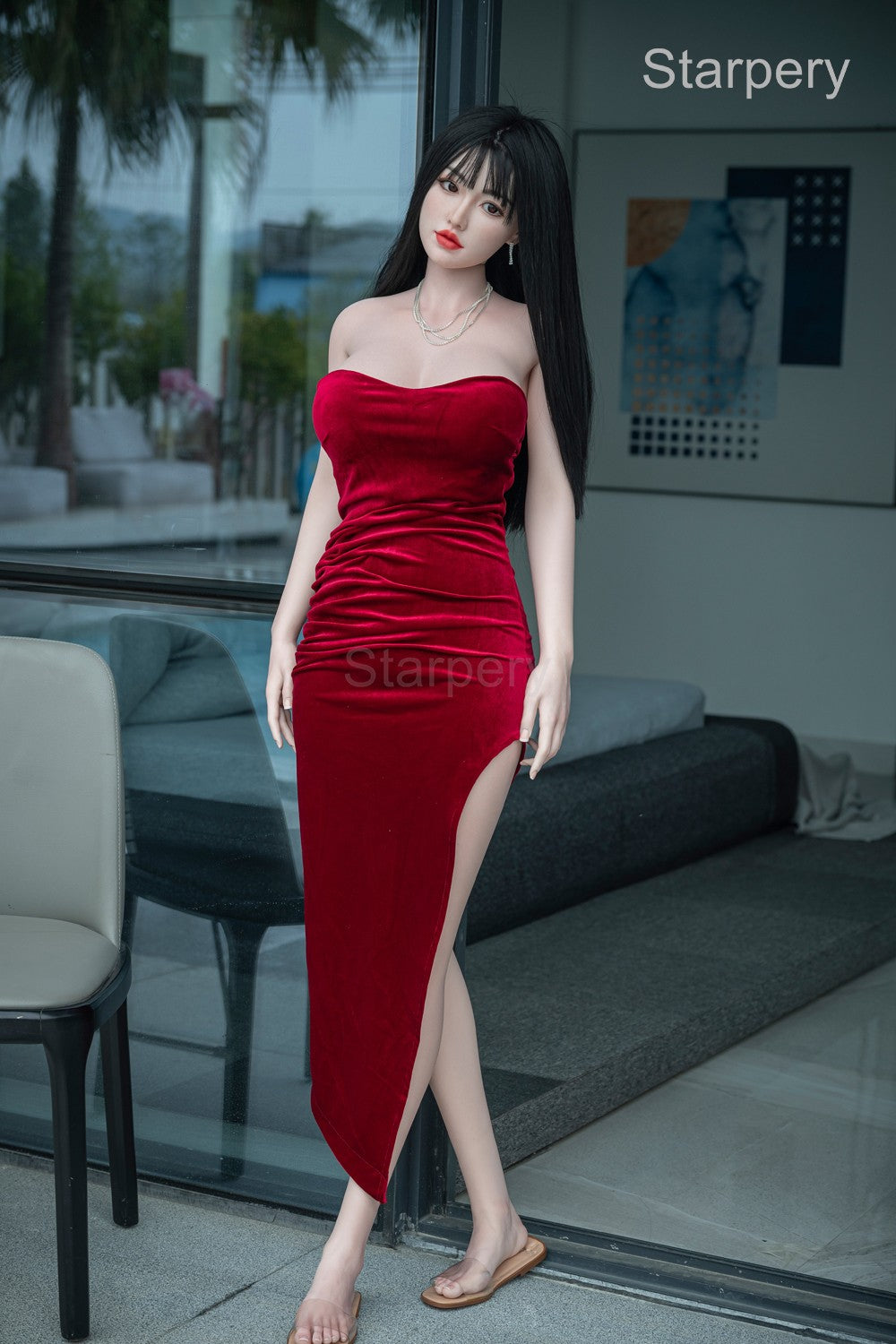 Uši seksa lelle (Starpery 171 cm D-kauss TPE + silikons)