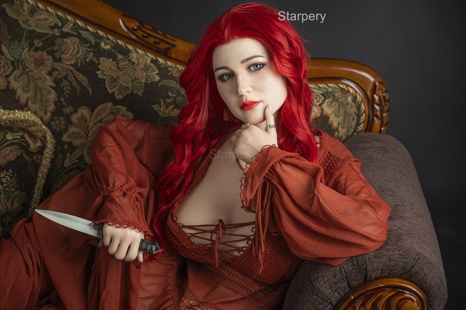 Seksa lelle Eva (Starpery 171 cm D-kauss TPE + silikons)