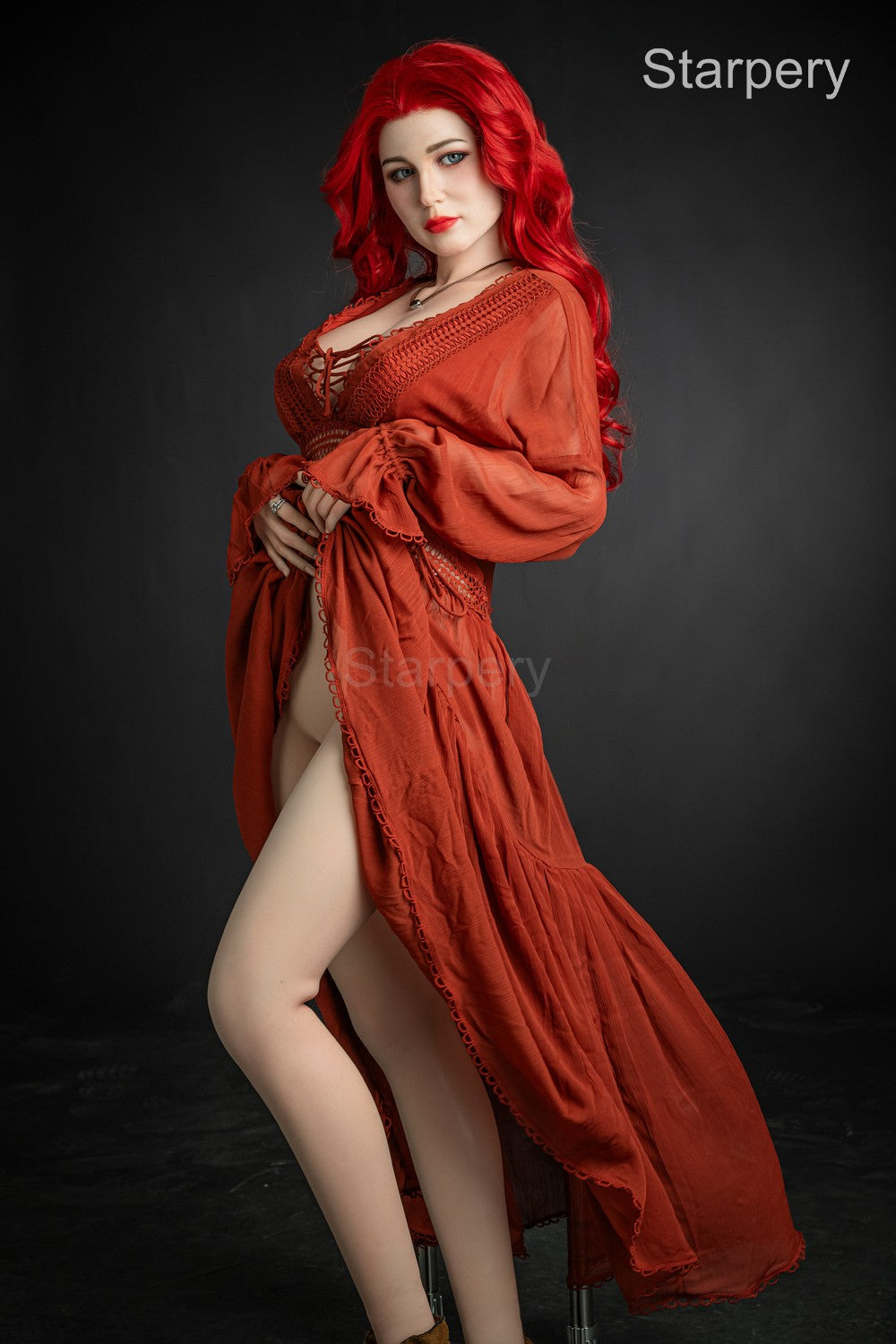 Seksa lelle Eva (Starpery 171 cm D-kauss TPE + silikons)