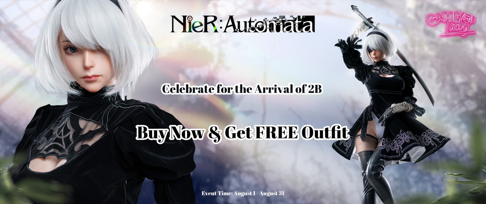 Seksa lelle Yorha 2B (Game Lady 171 cm E-Cup Nr. 18 silikona)