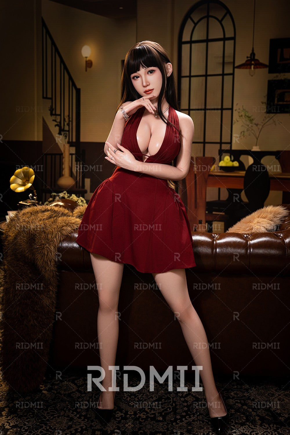 Hain Robot AI seksa lelle (Ridmii Doll 163 cm C-kauss TPE + silikons)