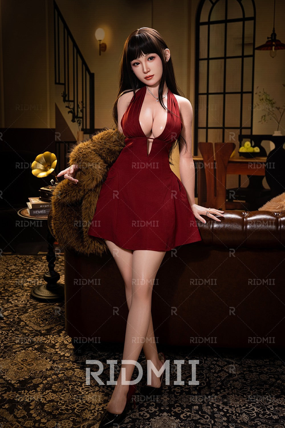 Hain Robot AI seksa lelle (Ridmii Doll 163 cm C-kauss TPE + silikons)