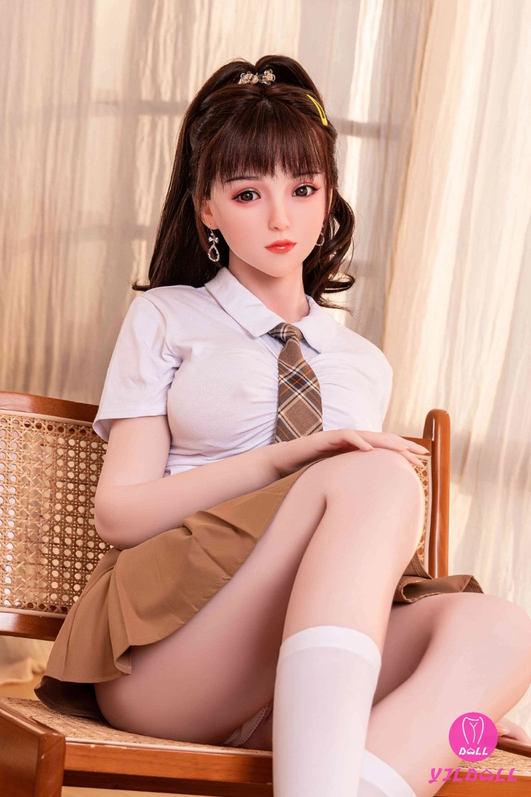 Kenlija seksa lelle (YJL Doll 148 cm D-Cup #294 TPE+Silikona)