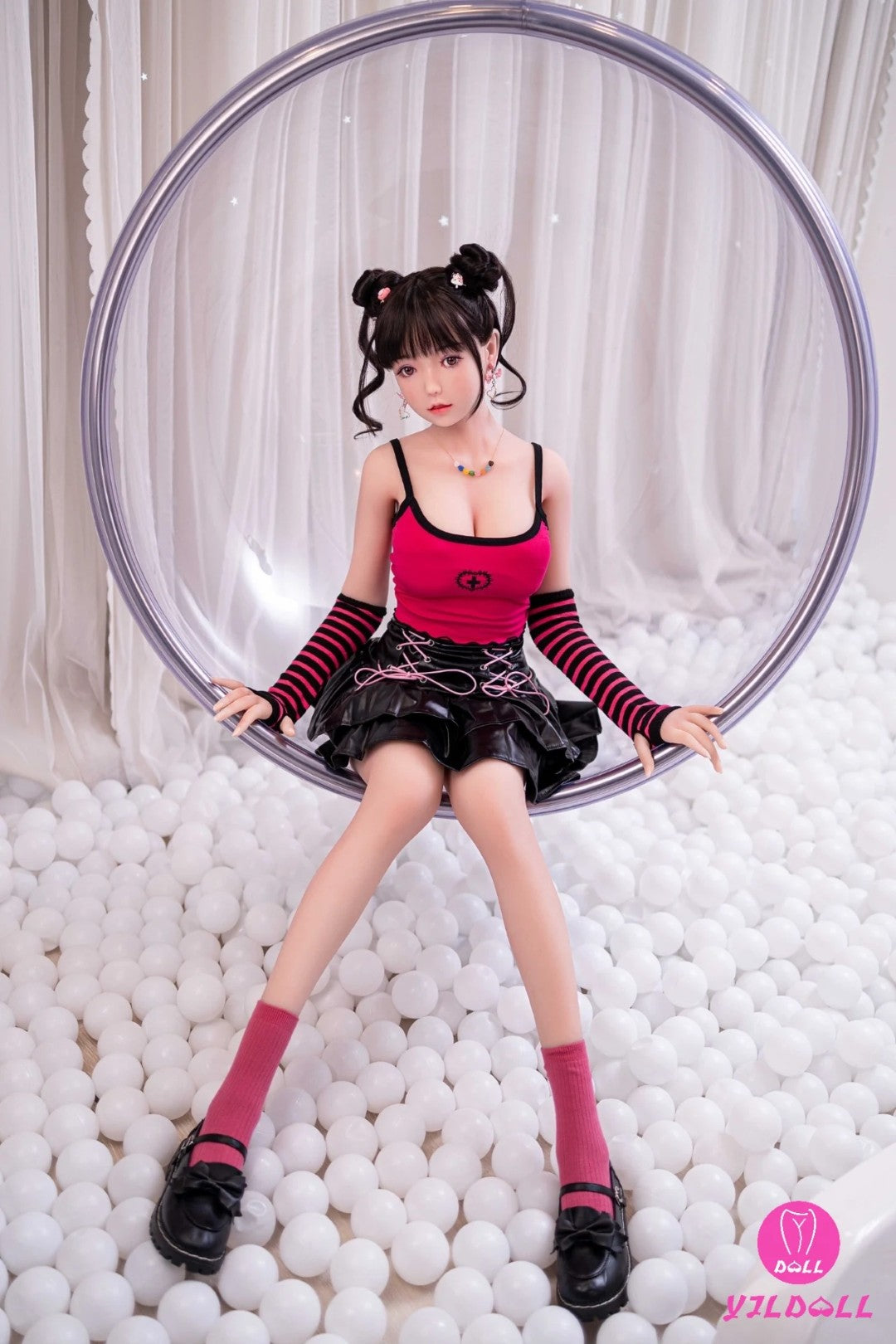 Ailīna seksa lelle (YJL Doll 148 cm D-Cup #386 TPE+Silicone)